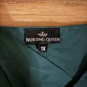 Nursing Queen Green Midi Dress